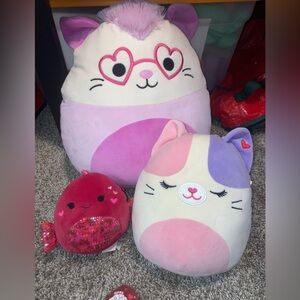 3 Valentine Squishmallows Set